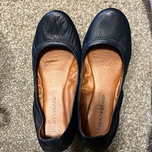 NWOT Lucky Brand Ballerina Flats Navy Blue